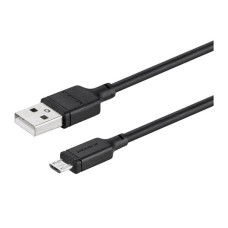 USB кабель Momax DM16 Zero, MicroUSB, 1.0 м., Чорний