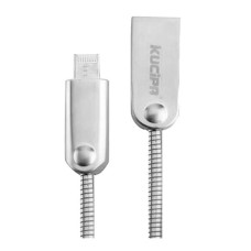 USB кабель Kucipa K131 Micro 2 в 1 Apple iPhone SE 2022, iPhone 14 Pro Max, iPhone 14 Plus, iPhone 14 Pro, iPhone 14, iPhone 13 Pro, iPhone 13 Mini, iPhone 13, iPhone 13 Pro Max, iPhone 12 Mini, iPhone 12 Pro Max, MicroUSB, Lightning, Срібний