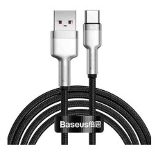 USB кабель Baseus CAKF000201 Cafule, Type-C, 2.0 м., Чорний