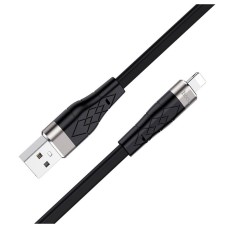 USB кабель Hoco X53 Apple iPhone SE 2022, iPhone 14 Pro Max, iPhone 14 Plus, iPhone 14 Pro, iPhone 14, iPhone 13 Pro, iPhone 13 Mini, iPhone 13, iPhone 13 Pro Max, iPhone 12 Mini, iPhone 12 Pro Max, iPhone 12 Pro, Lightning, 1.0 м., Чорний