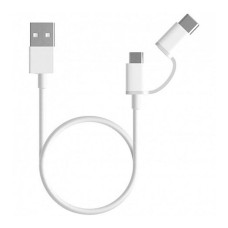 USB кабель Xiaomi SJX02ZM, SJV4082TY, SJV4076CN Mi, Type-C, MicroUSB, 1.0 м., Білий