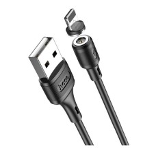 USB кабель Hoco X52 Sereno Magnetic Apple iPhone SE 2022, iPhone 14 Pro Max, iPhone 14 Plus, iPhone 14 Pro, iPhone 14, iPhone 13 Pro, iPhone 13 Mini, iPhone 13, iPhone 13 Pro Max, iPhone 12 Mini, iPhone 12 Pro Max, Lightning, 1.0 м., Чорний