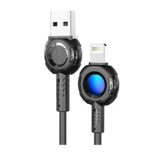 USB кабель Moxom MX-CB72 Apple iPhone SE 2022, iPhone 14 Pro Max, iPhone 14 Plus, iPhone 14 Pro, iPhone 14, iPhone 13 Pro, iPhone 13 Mini, iPhone 13, iPhone 13 Pro Max, iPhone 12 Mini, iPhone 12 Pro Max, iPhone 12 Pro, Lightning, 1.0 м., Чорний