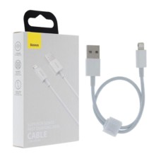 USB кабель Baseus CALYS-0 Superior Series Fast Charging Cable Apple iPhone SE 2022, iPhone 14 Pro Max, iPhone 14 Plus, iPhone 14 Pro, iPhone 14, iPhone 13 Pro, iPhone 13 Mini, iPhone 13, iPhone 13 Pro Max, Lightning, 0.25 м., Білий