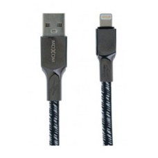 USB кабель Moxom MX-CB75 Apple iPhone SE 2022, iPhone 14 Pro Max, iPhone 14 Plus, iPhone 14 Pro, iPhone 14, iPhone 13 Pro, iPhone 13 Mini, iPhone 13, iPhone 13 Pro Max, iPhone 12 Mini, iPhone 12 Pro Max, iPhone 12 Pro, Lightning, 1.0 м., Чорний