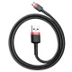 USB кабель Baseus CAMKLF-B91 Cafule, MicroUSB, 1.0 м., Черный