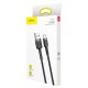 USB кабель Baseus CAMKLF-AG1 Cafule, MicroUSB, 0.5 м., Черный