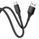 USB кабель Borofone BX54, MicroUSB, 1.0 м., Чорний