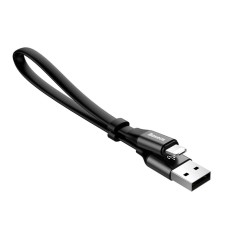 USB кабель Baseus CALMBJ-01 Portable Apple iPhone SE 2022, iPhone 14 Pro Max, iPhone 14 Plus, iPhone 14 Pro, iPhone 14, iPhone 13 Pro, iPhone 13 Mini, iPhone 13, iPhone 13 Pro Max, iPhone 12 Mini, Lightning, MicroUSB, 0.23 м., Чорний