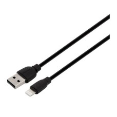 USB кабель Remax RC-138i Apple iPhone SE 2022, iPhone 14 Pro Max, iPhone 14 Plus, iPhone 14 Pro, iPhone 14, iPhone 13 Pro, iPhone 13 Mini, iPhone 13, iPhone 13 Pro Max, iPhone 12 Mini, iPhone 12 Pro Max, iPhone 12 Pro, Lightning, 1.0 м., Чорний