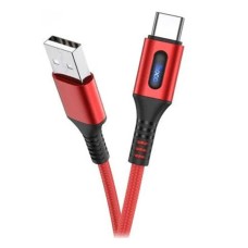 USB кабель Hoco U79 Admirable Smart Power, MicroUSB, 1.2 м., Червоний