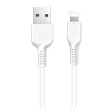 USB кабель Hoco X20 Flash Apple iPhone SE 2022, iPhone 14 Pro Max, iPhone 14 Plus, iPhone 14 Pro, iPhone 14, iPhone 13 Pro, iPhone 13 Mini, iPhone 13, iPhone 13 Pro Max, iPhone 12 Mini, iPhone 12 Pro Max, iPhone 12 Pro, Lightning, 1.0 м., Білий