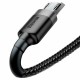 USB кабель Baseus CAMKLF-CG1 Cafule, MicroUSB, 2.0 м., Черный