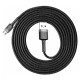 USB кабель Baseus CAMKLF-CG1 Cafule, MicroUSB, 2.0 м., Черный
