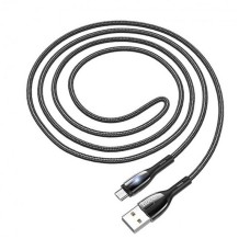 USB кабель Hoco U89 Safeness, MicroUSB, 1.2 м., Чорний