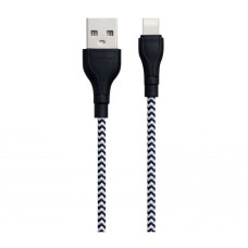 USB кабель Borofone BX39 Beneficial Apple iPhone SE 2022, iPhone 14 Pro Max, iPhone 14 Plus, iPhone 14 Pro, iPhone 14, iPhone 13 Pro, iPhone 13 Mini, iPhone 13, iPhone 13 Pro Max, iPhone 12 Mini, iPhone 12 Pro Max, Lightning, Чорний