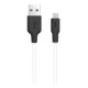 USB кабель Hoco X21 Plus, MicroUSB, 1.0 м., Чорний