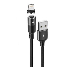 USB кабель Remax RC-102i Zigie Apple iPhone SE 2022, iPhone 14 Pro Max, iPhone 14 Plus, iPhone 14 Pro, iPhone 14, iPhone 13 Pro, iPhone 13 Mini, iPhone 13, iPhone 13 Pro Max, iPhone 12 Mini, iPhone 12 Pro Max, Lightning, Original, 1.2 м., Чорний