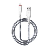 USB кабель Borofone BX25 Powerful, MicroUSB, 1.0 м., Белый