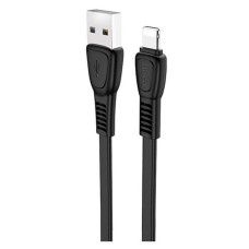 USB кабель Hoco X40 Noah Apple iPhone SE 2022, iPhone 14 Pro Max, iPhone 14 Plus, iPhone 14 Pro, iPhone 14, iPhone 13 Pro, iPhone 13 Mini, iPhone 13, iPhone 13 Pro Max, iPhone 12 Mini, iPhone 12 Pro Max, iPhone 12 Pro, Lightning, 1.0 м., Чорний