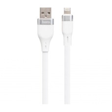 USB кабель Hoco U72 Forest Silicone Apple iPhone SE 2022, iPhone 14 Pro Max, iPhone 14 Plus, iPhone 14 Pro, iPhone 14, iPhone 13 Pro, iPhone 13 Mini, iPhone 13, iPhone 13 Pro Max, iPhone 12 Mini, iPhone 12 Pro Max, Lightning, 1.2 м., Білий