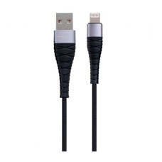 USB кабель Borofone BX32 Munificent Apple iPhone SE 2022, iPhone 14 Pro Max, iPhone 14 Plus, iPhone 14 Pro, iPhone 14, iPhone 13 Pro, iPhone 13 Mini, iPhone 13, iPhone 13 Pro Max, iPhone 12 Mini, iPhone 12 Pro Max, Lightning, Чорний