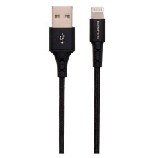 USB кабель Borofone BX20 Apple iPhone SE 2022, iPhone 14 Pro Max, iPhone 14 Plus, iPhone 14 Pro, iPhone 14, iPhone 13 Pro, iPhone 13 Mini, iPhone 13, iPhone 13 Pro Max, iPhone 12 Mini, iPhone 12 Pro Max, iPhone 12 Pro, Lightning, Чорний