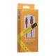 USB кабель Borofone BU17 Starlight, MicroUSB, 1.2 м., Красный