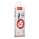 USB кабель Hoco X21 Plus Silicone, MicroUSB, 0.25 м., Черный