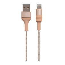 USB кабель Borofone BX21 Apple iPhone SE 2022, iPhone 14 Pro Max, iPhone 14 Plus, iPhone 14 Pro, iPhone 14, iPhone 13 Pro, iPhone 13 Mini, iPhone 13, iPhone 13 Pro Max, iPhone 12 Mini, iPhone 12 Pro Max, iPhone 12 Pro, Lightning, Золотий