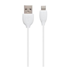 USB кабель Borofone BX19 Benefit Apple iPhone SE 2022, iPhone 14 Pro Max, iPhone 14 Plus, iPhone 14 Pro, iPhone 14, iPhone 13 Pro, iPhone 13 Mini, iPhone 13, iPhone 13 Pro Max, iPhone 12 Mini, iPhone 12 Pro Max, iPhone 12 Pro, Lightning, Білий