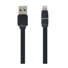 USB кабель Remax RC-029i Breathe Apple iPhone SE 2022, iPhone 14 Pro Max, iPhone 14 Plus, iPhone 14 Pro, iPhone 14, iPhone 13 Pro, iPhone 13 Mini, iPhone 13, iPhone 13 Pro Max, iPhone 12 Mini, iPhone 12 Pro Max, Lightning, Original, Чорний