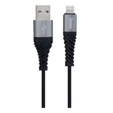 USB кабель Hoco X38 Cool Apple iPhone SE 2022, iPhone 14 Pro Max, iPhone 14 Plus, iPhone 14 Pro, iPhone 14, iPhone 13 Pro, iPhone 13 Mini, iPhone 13, iPhone 13 Pro Max, iPhone 12 Mini, iPhone 12 Pro Max, iPhone 12 Pro, Lightning, Чорний