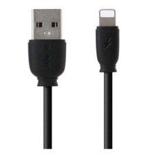 USB кабель Remax RC-134i Fast Charging Apple iPhone SE 2022, iPhone 14 Pro Max, iPhone 14 Plus, iPhone 14 Pro, iPhone 14, iPhone 13 Pro, iPhone 13 Mini, iPhone 13, iPhone 13 Pro Max, iPhone 12 Mini, Lightning, Original, 1.0 м., Чорний