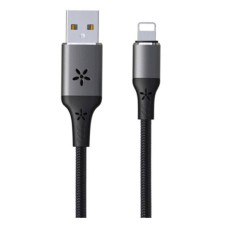 USB кабель Remax RC-133i EL Data Sound-Activated Apple iPhone SE 2022, iPhone 14 Pro Max, iPhone 14 Plus, iPhone 14 Pro, iPhone 14, iPhone 13 Pro, iPhone 13 Mini, iPhone 13, iPhone 13 Pro Max, iPhone 12 Mini, Lightning, Original, 1.0 м., Сірий