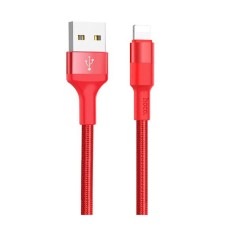 USB кабель Hoco X26 Xpress Charging Apple iPhone SE 2022, iPhone 14 Pro Max, iPhone 14 Plus, iPhone 14 Pro, iPhone 14, iPhone 13 Pro, iPhone 13 Mini, iPhone 13, iPhone 13 Pro Max, iPhone 12 Mini, iPhone 12 Pro Max, Lightning, 1.0 м., Червоний