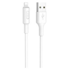 USB кабель Hoco X25 Soarer Apple iPhone SE 2022, iPhone 14 Pro Max, iPhone 14 Plus, iPhone 14 Pro, iPhone 14, iPhone 13 Pro, iPhone 13 Mini, iPhone 13, iPhone 13 Pro Max, iPhone 12 Mini, iPhone 12 Pro Max, Lightning, 1.0 м., Білий