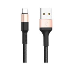 USB кабель Hoco X26 Xpress Charging, Type-C, 1.0 м., Чорний