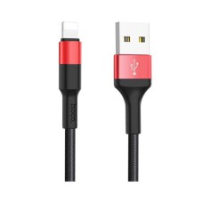 USB кабель Hoco X26 Xpress Charging Apple iPhone SE 2022, iPhone 14 Pro Max, iPhone 14 Plus, iPhone 14 Pro, iPhone 14, iPhone 13 Pro, iPhone 13 Mini, iPhone 13, iPhone 13 Pro Max, iPhone 12 Mini, iPhone 12 Pro Max, Lightning, 1.0 м., Чорний