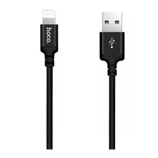 USB кабель Hoco X14 Times Speed Apple iPhone SE 2022, iPhone 14 Pro Max, iPhone 14 Plus, iPhone 14 Pro, iPhone 14, iPhone 13 Pro, iPhone 13 Mini, iPhone 13, iPhone 13 Pro Max, iPhone 12 Mini, iPhone 12 Pro Max, Lightning, 2.0 м., Чорний