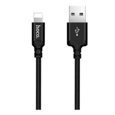 USB кабель Hoco X14 Times Speed Apple iPhone SE 2022, iPhone 14 Pro Max, iPhone 14 Plus, iPhone 14 Pro, iPhone 14, iPhone 13 Pro, iPhone 13 Mini, iPhone 13, iPhone 13 Pro Max, iPhone 12 Mini, iPhone 12 Pro Max, Lightning, 1.0 м., Чорний