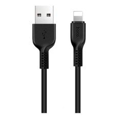 USB кабель Hoco X13 Easy Charged Apple iPhone SE 2022, iPhone 14 Pro Max, iPhone 14 Plus, iPhone 14 Pro, iPhone 14, iPhone 13 Pro, iPhone 13 Mini, iPhone 13, iPhone 13 Pro Max, iPhone 12 Mini, iPhone 12 Pro Max, Lightning, 1.0 м., Чорний