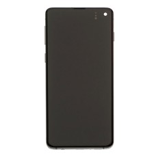 Дисплей Samsung G973 Galaxy S10, з сенсором, з рамкою, TFT, Чорний
