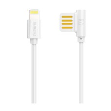 USB кабель Remax RC-075i Rayen Apple iPhone SE 2022, iPhone 14 Pro Max, iPhone 14 Plus, iPhone 14 Pro, iPhone 14, iPhone 13 Pro, iPhone 13 Mini, iPhone 13, iPhone 13 Pro Max, iPhone 12 Mini, iPhone 12 Pro Max, Lightning, Original, 1.0 м., Білий