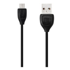 USB кабель Remax RC-050m Lesu, MicroUSB, Original, 1.0 м., Чорний