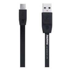 USB кабель Remax RC-001m Full Speed, MicroUSB, Original, 2.0 м., Чорний