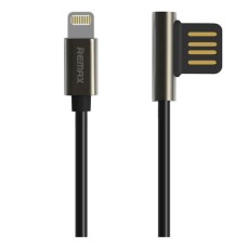 USB кабель Remax RC-054i Emperor Apple iPhone SE 2022, iPhone 14 Pro Max, iPhone 14 Plus, iPhone 14 Pro, iPhone 14, iPhone 13 Pro, iPhone 13 Mini, iPhone 13, iPhone 13 Pro Max, iPhone 12 Mini, Lightning, Original, 1.0 м., Чорний