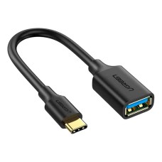 USB кабель Ugreen US154, Type-C, 0.15 м., Чорний