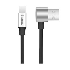 USB кабель Hoco U18 2 в 1 Apple iPhone SE 2022, iPhone 14 Pro Max, iPhone 14 Plus, iPhone 14 Pro, iPhone 14, iPhone 13 Pro, iPhone 13 Mini, iPhone 13, iPhone 13 Pro Max, iPhone 12 Mini, iPhone 12 Pro Max, MicroUSB, Lightning, 1.2 м., Чорний