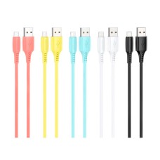 USB кабель Borofone BX40 Multicolor, MicroUSB, 1.0 м., Різнокольоровий